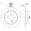 Image de Disque De Frein Hella 8dd355118501 Hyundai;Kia