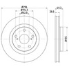 Image de Disque De Frein Hella 8dd355118561 Lexus;Toyota