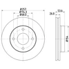 Image de Disque De Frein Hella 8dd355118571 Nissan