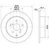 Image de Disque De Frein Hella 8dd355119021 Toyota