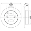 Image de Disque De Frein Hella 8dd355119121 Toyota