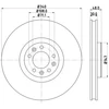 Image de Disque De Frein Hella 8dd355119651 Citroen;Peugeot