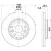 Image de Disque De Frein Hella 8dd355119691 Mercedes-Benz;Renault