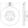 Image de Disque De Frein Hella 8dd355119701 Infiniti;Mercedes-Benz