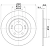 Image de Disque De Frein Hella 8dd355120431 Citroen;Mitsubishi;Peugeot