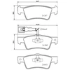 Image de Kit De Plaquettes De Frein, Frein À Disque 8db 355 025-761 Hella Hella 8db355025761 Volkswagen