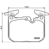 Image de Kit De Plaquettes De Frein, Frein À Disque 8db 355 025-771 Hella Hella 8db355025771 Bmw