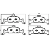 Image de Kit De Plaquettes De Frein, Frein À Disque 8db 355 025-811 Hella Hella 8db355025811 Audi