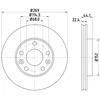Image de Disque De Frein Hella 8dd355122431 Dacia;Renault