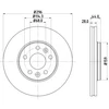Image de Disque De Frein Hella 8dd355122601 Fiat;Nissan;Opel;Renault;Vauxhall