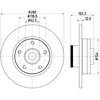 Image de Disque De Frein Hella 8dd355123251 Nissan;Opel;Renault;Vauxhall