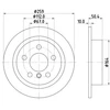 Image de Disque De Frein Hella 8dd355123491 Mini