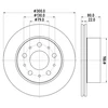 Image de Disque De Frein Hella 8dd355125291 Citroen;Fiat;Opel;Peugeot