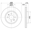 Image de Disque De Frein Hella 8dd355125501 Hyundai;Kia