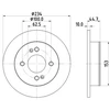 Image de Disque De Frein Hella 8dd355126491 Hyundai