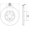 Image de Disques De Frein 8dd 355 127-621 Hella Hella 8dd355127621 Bmw