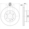 Image de Disque De Frein Hella 8dd355129281 Mercedes-Benz;Volkswagen