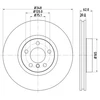 Image de Disques De Frein 8dd 355 129- Hella Hella 8dd355129301 Bmw