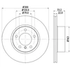 Image de Disque De Frein Hella 8dd355129401 Bmw