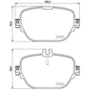 Image de Kit De Plaquettes De Frein, Frein À Disque 8db 355 031-711 Hella Hella 8db355031711 Mercedes-Benz