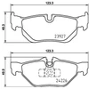 Image de Kit De Plaquettes De Frein, Frein À Disque 8db 355 031-781 Hella Hella 8db355031781 Bmw