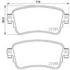 Image de Kit De Plaquettes De Frein, Frein À Disque 8db 355 037-681 Hella Hella 8db355037681 Citroen;Fiat;Opel;Peugeot;Toyota