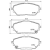 Image de Kit De Plaquettes De Frein, Frein À Disque 8db 355 037-761 Hella Hella 8db355037761 Toyota