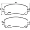 Image de Kit De Plaquettes De Frein, Frein À Disque 8db 355 039-161 Hella Hella 8db355039161 Subaru
