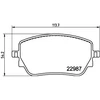 Image de Kit De Plaquettes De Frein, Frein À Disque 8db 355 039-231 Hella Hella 8db355039231 Mercedes-Benz