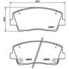 Image de Kit De Plaquettes De Frein, Frein À Disque 8db 355 039-921 Hella Hella 8db355039921 Genesis;Kia