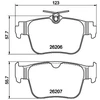 Image de Jeu De Plaquettes De Frein, Frein À Disque 8db 8db 355 040-851 Hella Hella 8db355040851 Audi;Cupra;Ford;Seat;Skoda;Volkswagen