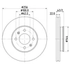 Image de Disque De Frein Hella 8dd355132081 Hyundai;Kia