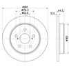 Image de Disque De Frein Hella 8dd355132401 Lexus;Toyota
