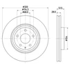 Image de Disque De Frein Hella 8dd355132691 Mazda