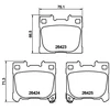 Image de Jeu De Plaquettes De Frein, Frein À Disque 8db 8db 355 041-081 Hella Hella 8db355041081 Toyota