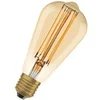 Image de Ampoule LED Dimmable - édition vintage - remplacement de 40 watts - E27 - ST64 - 2200 Kelvin - lumière confortable chaude - verre transparent