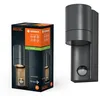 Image de LEDVANCE Lampe d’ext. ENDURA CLASSIC ISIDOR W S, applique murale, GU10, gris foncé, aluminium, installation facile, éclairage indirect, IP65, capteur de lumière du jour, détecteur de mouvement en occasion ou reconditionné