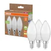 Image de OSRAM Nature Loop Lot de 3 ampoules LED écologiques en plastique recyclé, remplace les ampoules à incandescence traditionnelles de 40 W, forme de bougie, E14, blanc chaud (2700 K), respectueuses de en occasion ou reconditionné
