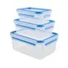 Image de k3028912 masterseal fresh lot de 3 boîtes de conservation alimentaire en plastique, sans bpa, hermétiques, garantie 30 ans