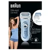 Image de Braun Rasoir Electrique Femme Silk Epil Lady Shaver 5-160 Bleu 3-en-1 en occasion ou reconditionné