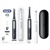 Image de Oral-b io 4 - duo avec etui de voyage - noire et blanche - brosses à dents électriques connectées