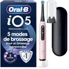 Image de Oral-B iO 5N Brosse À Dents Électrique Rose connectée Bluetooth, 1 Brossette, 1 Étui De Voyage en occasion ou reconditionné
