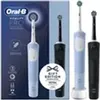 Image de Oral-B Vitality Pro Duo Adulte Brosse à dents rotative oscillante Noir, Bleu, Blanc