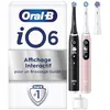 Image de Oral-B Brosses A Dents Electriques iO6 Duo Noire Et Rose, 5 Modes Dont Blancheur Et Soin Des Gencives, Capteur De Pression, Ecran Interactif, 3 Brossettes De Rechange Oral B en occasion ou reconditionné