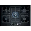 Image de Bosch Series 6 PPQ7A6B90 Black Built-in Gas Hob   Plate ( Glass, Black, Medium, high-calorific Gas (h-gas), low-calorific Gas (l-gas)) en occasion ou reconditionné