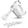 Image de Bosch CleverMixx MFQ24200   Batteur à main polyvalent avec fouets et crochets pétrisseurs   Puissance de 400 W   Couleur : Blanc/Argenté en occasion ou reconditionné