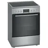 Image de Bosch HKR39C250 Série 4 Cuisinière électrique 60 cm de large, EcoClean Direct, 3D air chaud cuisson à 3 niveaux, contrôle de l'écran LED, zone de cuisson extensible pour grande batterie de cuisine en occasion ou reconditionné