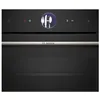Image de Bosch CSG7361B1 Serie 8 EEK: A+ Einbau-Kompaktdampfbackofen, 60cm breit, 47 Liter, Home Connect, 4D Heißluft, schwarz en occasion ou reconditionné