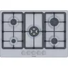 Image de Bosch PGQ7B5K90 Série 4, Cuisinière à gaz, Brûleur WOK: puissance jusqu'à 3.3 kW, grilles en fonte, acier, 75 cm, Inox en occasion ou reconditionné