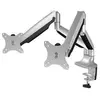 Image de IB-MS504-T, Monitorständer mit Tischhalterung für 2 Monitore bis zu 32'' (81 cm) x2 Support de table pour écran 81,3 cm (32) gris-argent inclinable,